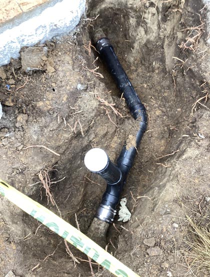 Outdoor Sewer Line Clean
