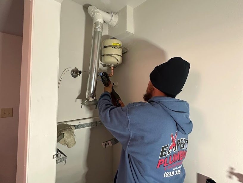 Professional Plumber in action