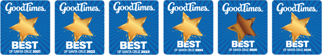 Expert Plumbing Santa Cruz CA Good Times badge representing trusted plumbing services and positive customer experience