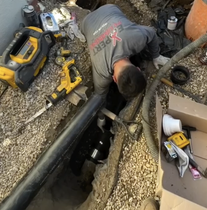 Professional sewer line repair