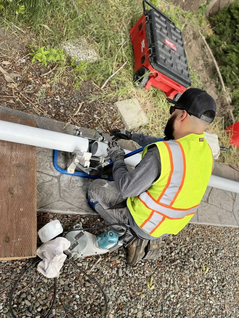 Plumbing Santa Cruz CA plumbers working on residential plumbing repair and installation services