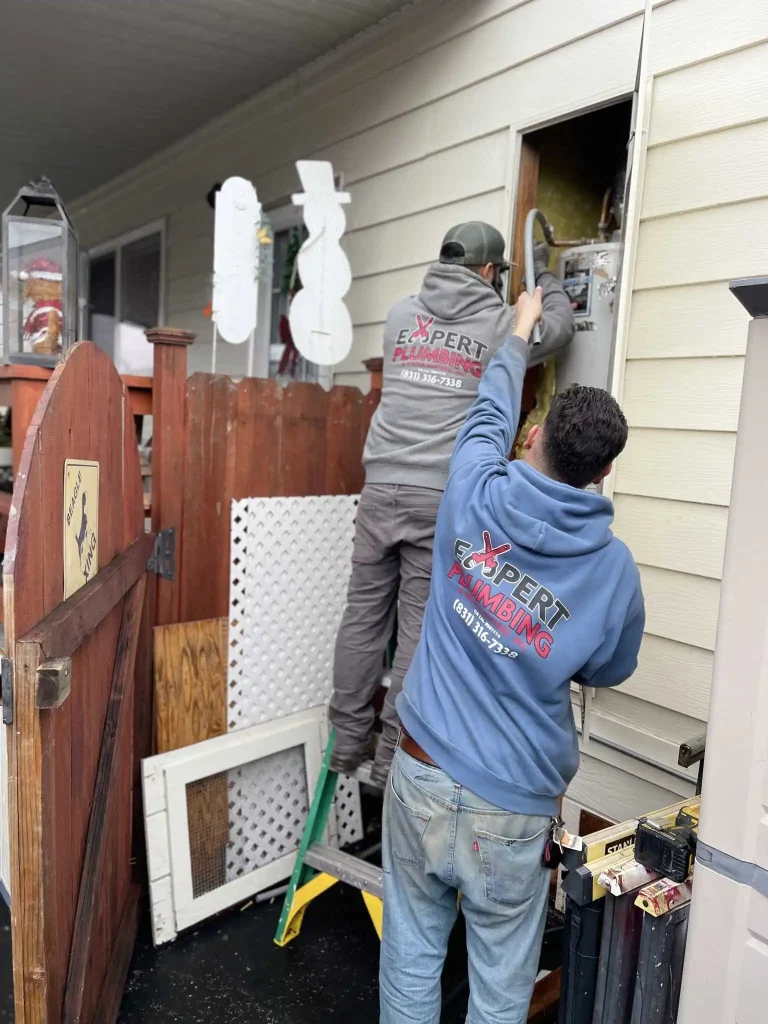 Expert Plumbing technicians working on-site providing plumber Santa Cruz CA services for residential and commercial needs